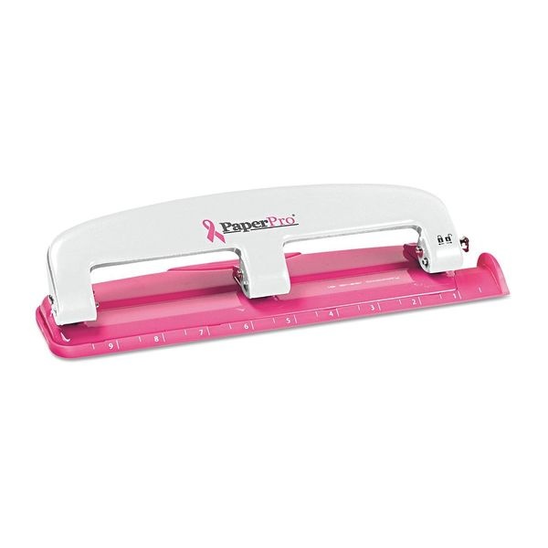 PAPERPRO 2188 ProPunch Pink Ribbon Compact 3Hole Punch