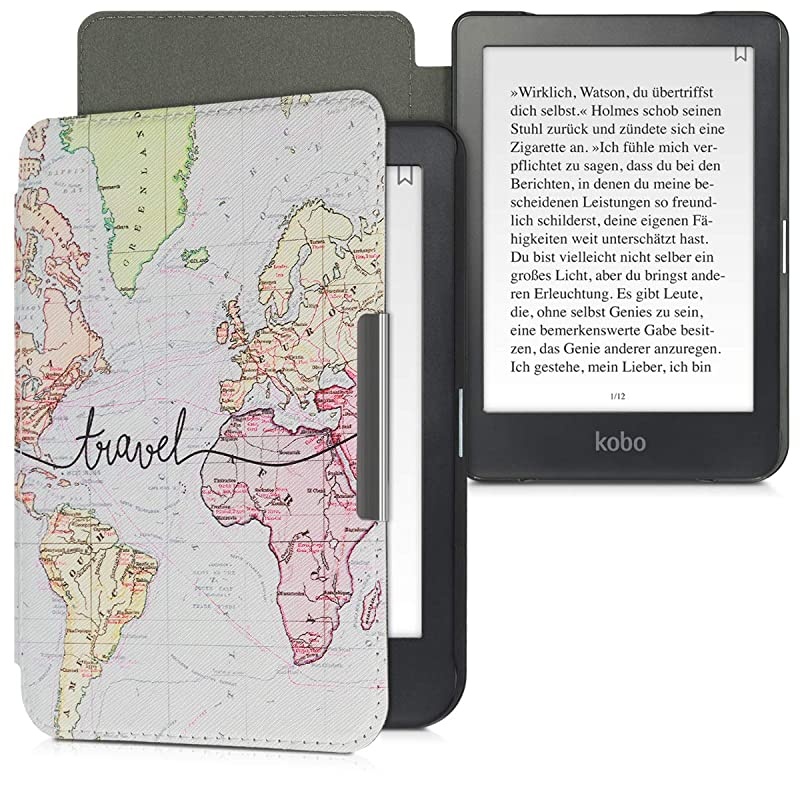 Case Compatible with Kobo Clara HD - Case e-Reader Cover - Travel Black/Multicolor