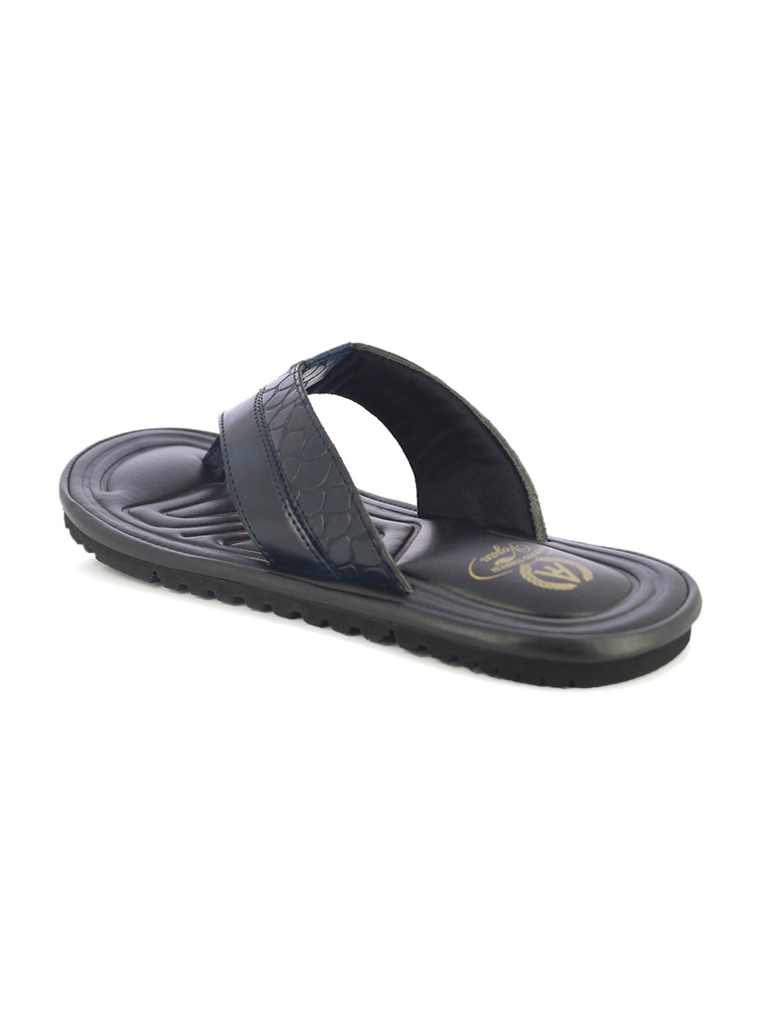 Alberto Torresi Men's Navy Thong Sandals