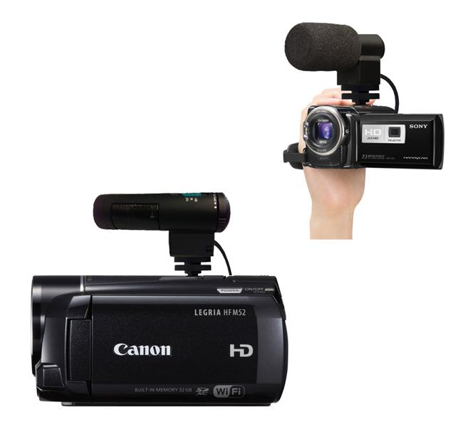 Stereo Microphone With Windscreen (Shotgun) For Panasonic Lumix DMC-FZ2500 - Includes Bracket