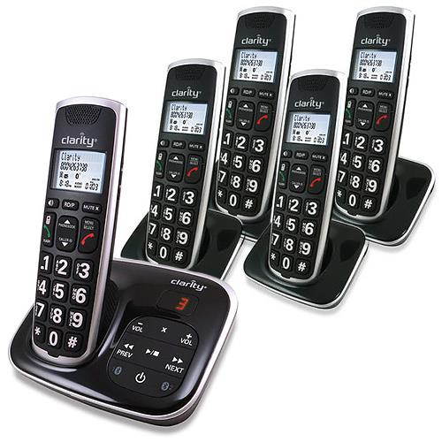 Clarity BT914 Moderate Hearing Loss Cordless Phone with (4) BT914HS Handset