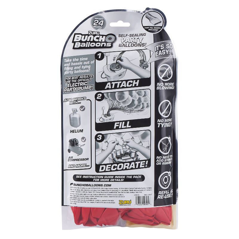 24ct Self Sealing Party Balloons Refill Pack