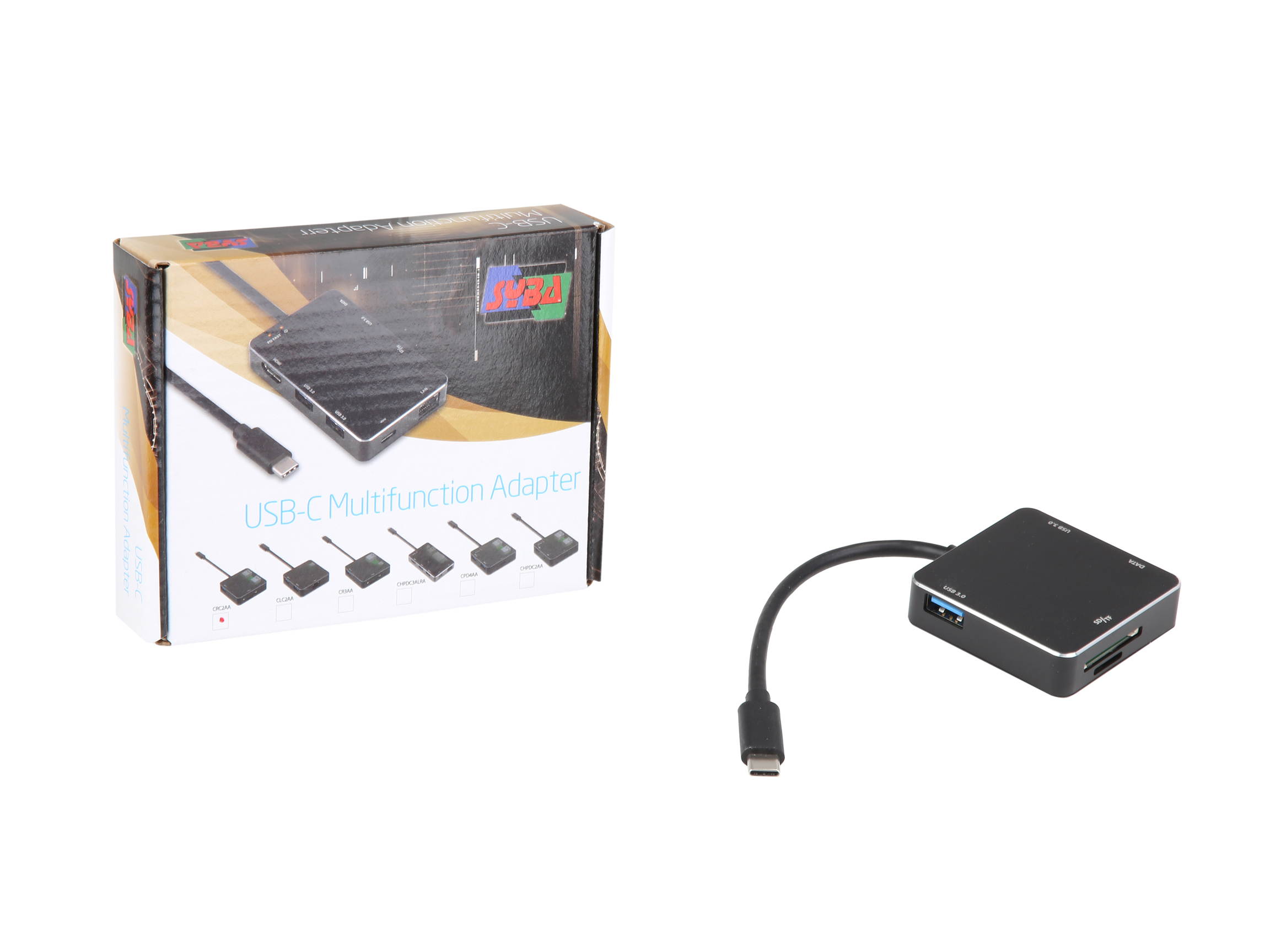 SYBA SD-HUB50114 USB 3.1 Gen 1 Type-C Mini USB 3.0 Hub and SD Card Reader