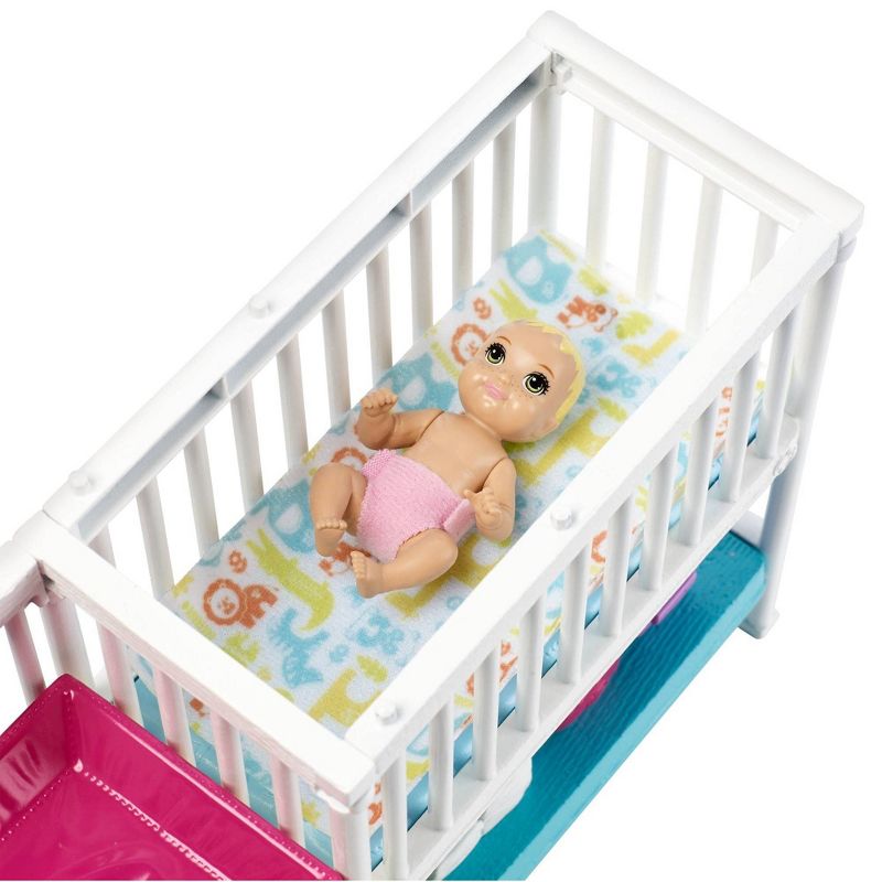 Barbie Skipper Babysitters Inc Nap 'n' Nurture Nursery Dolls and Playset
