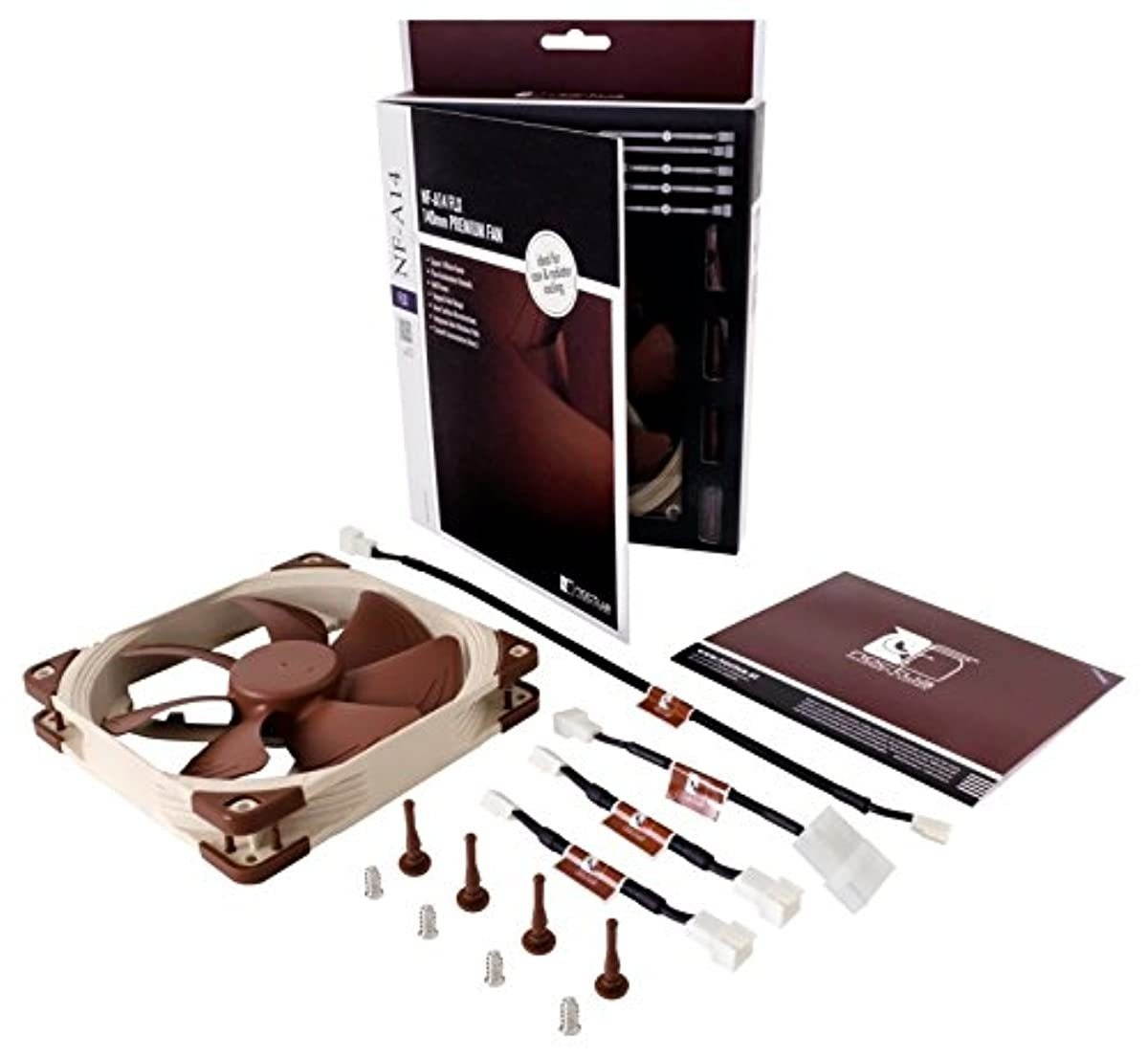 Noctua NF-A14 FLX, Premium Quiet Fan, 3-Pin (140mm, Brown)