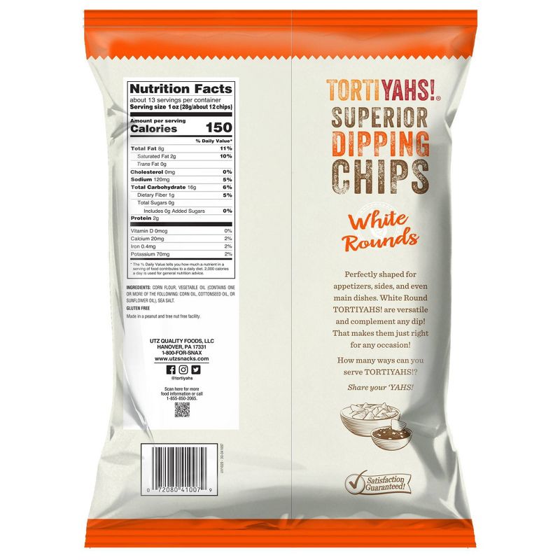Tortiyahs! White Round Chips - 12.5oz