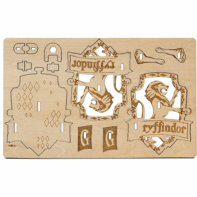 Incredibuilds Harry Potter Gryffindor Emblematics Wood Model Kit