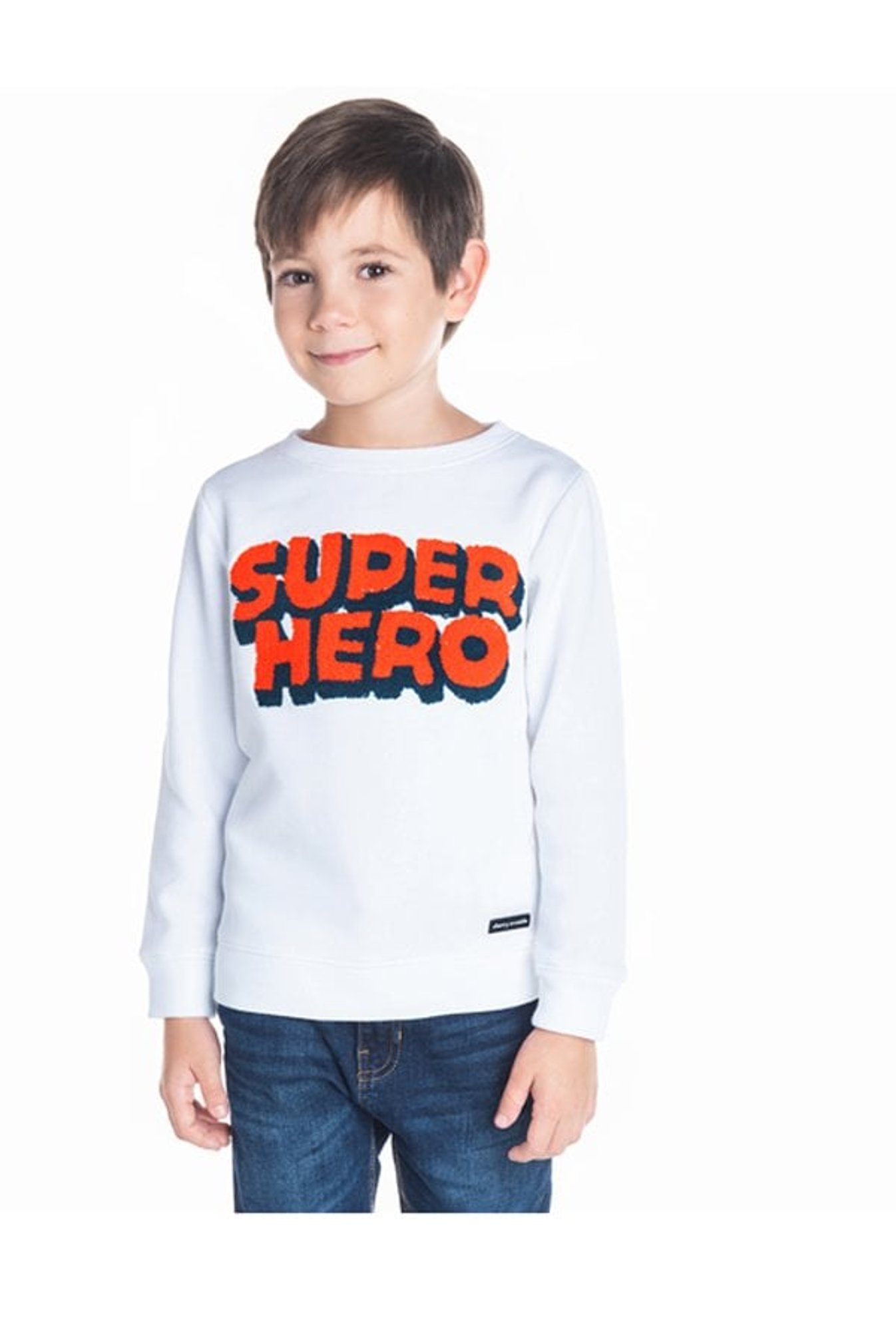 Cherry Crumble By Nitt Hyman Kids White Printed Sweatshirt