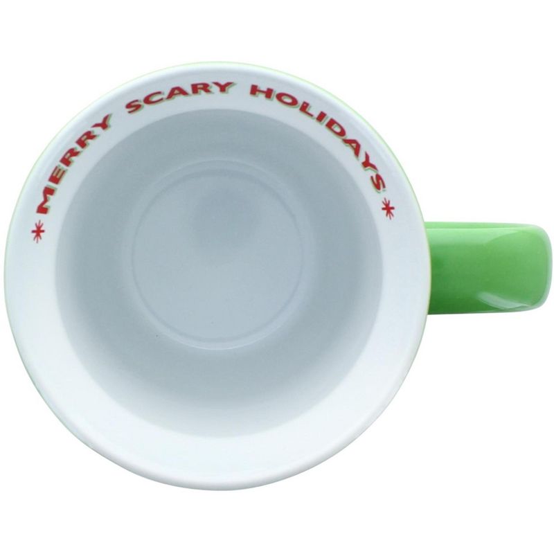 Silver Buffalo Nightmare Before Christmas Santa Jack16 Ounce Wide Rim Ceramic Mug