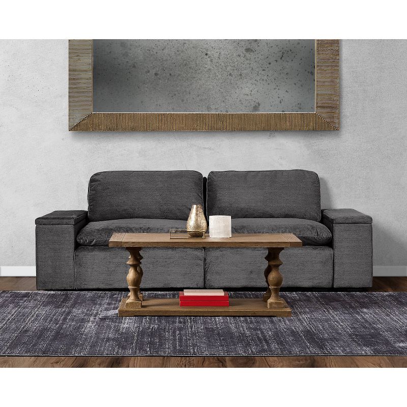 Symphony Sectional Modular Storage Sofa Charcoal - Finch