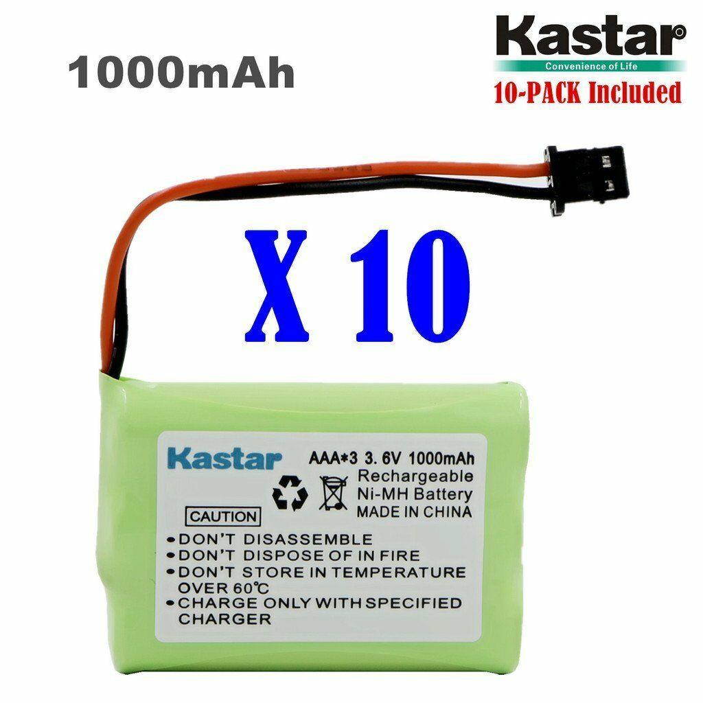 10 x 3.6V 1000mAh Cordless Phone Battery for Uniden BT-446 BT446 BT-1005 BT1005