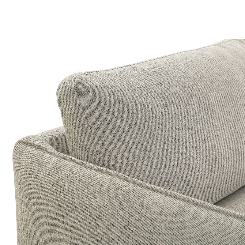 5pc French Seamed Sectional Mona Abstract Gray - Project 62™