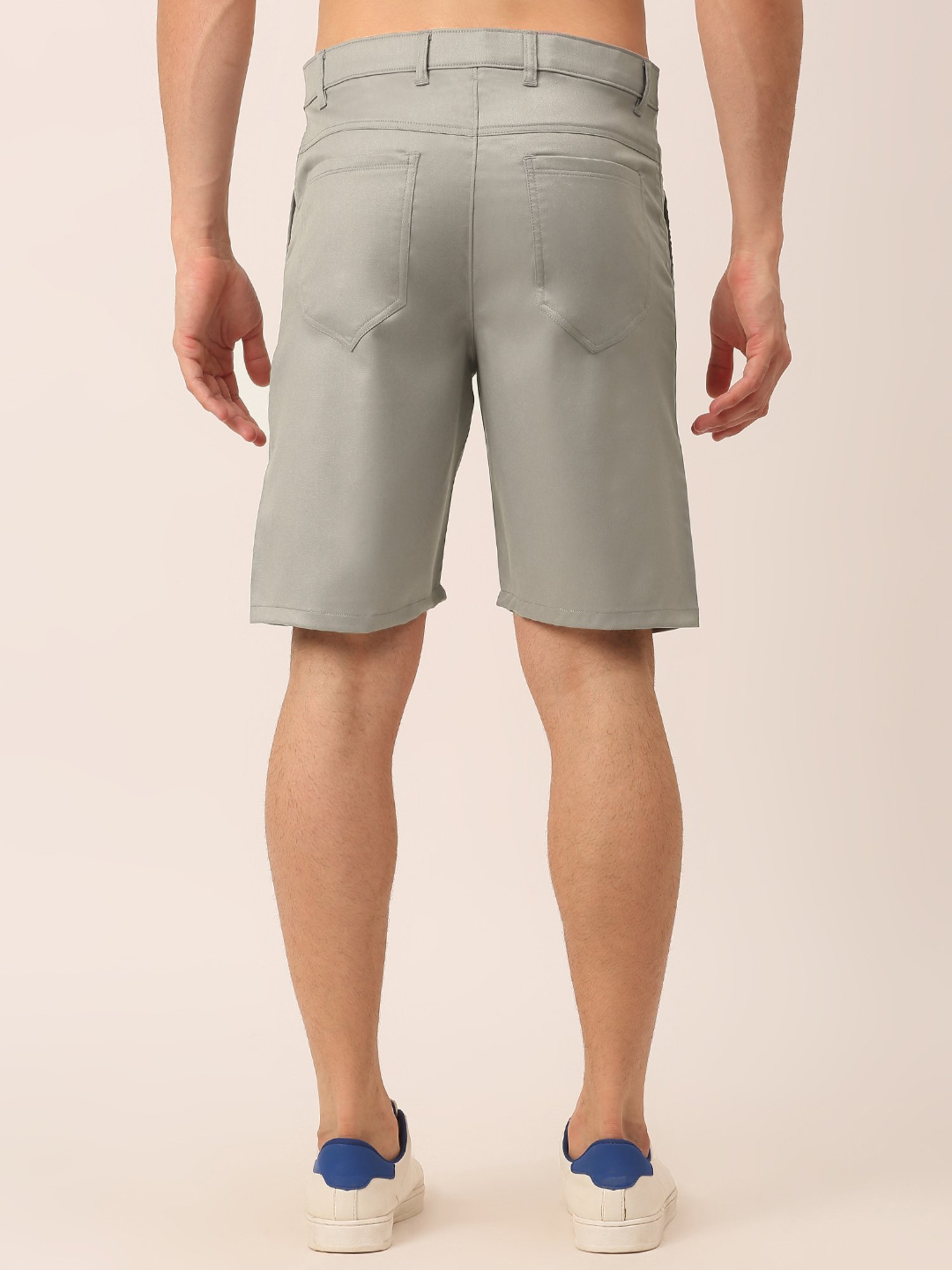 Jainish Grey Regular Fit Shorts