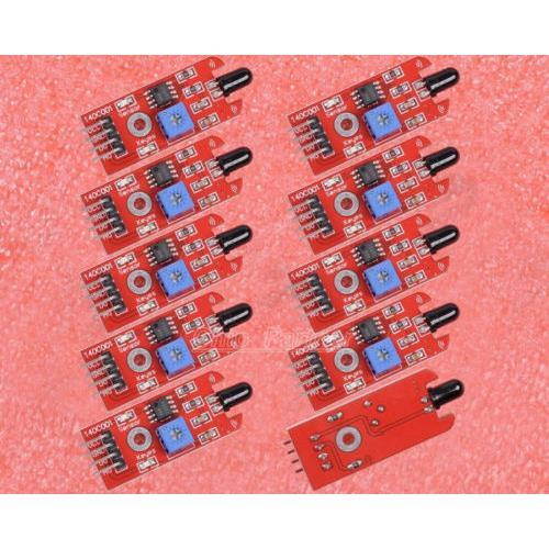 10pcs Flame Sensor IR Infrared Flame Detection Sensor Module for Arduino