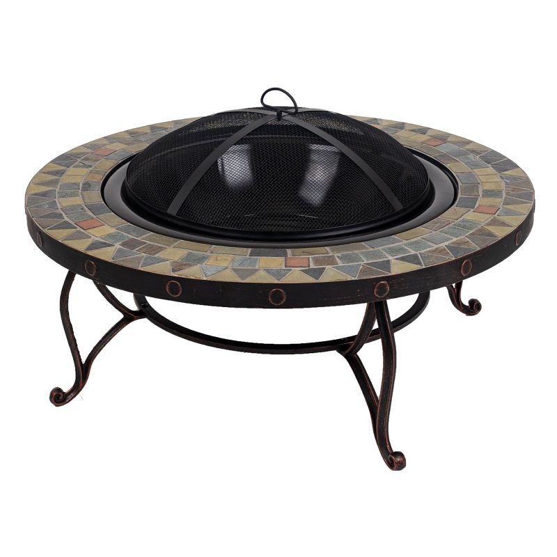 34" Juniper Slate Fire Pit - Pleasant Hearth