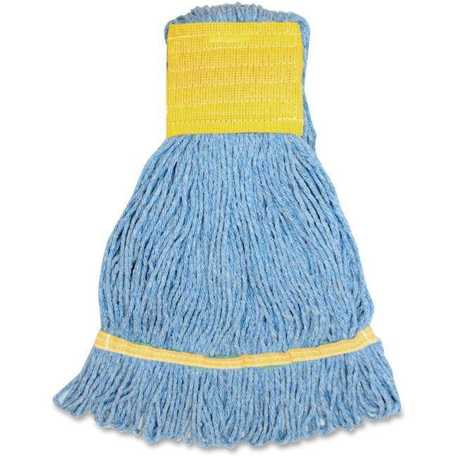 Genuine Joe Small Blend Wide Band Loop Mop 12/CT Blue SBL5BCT