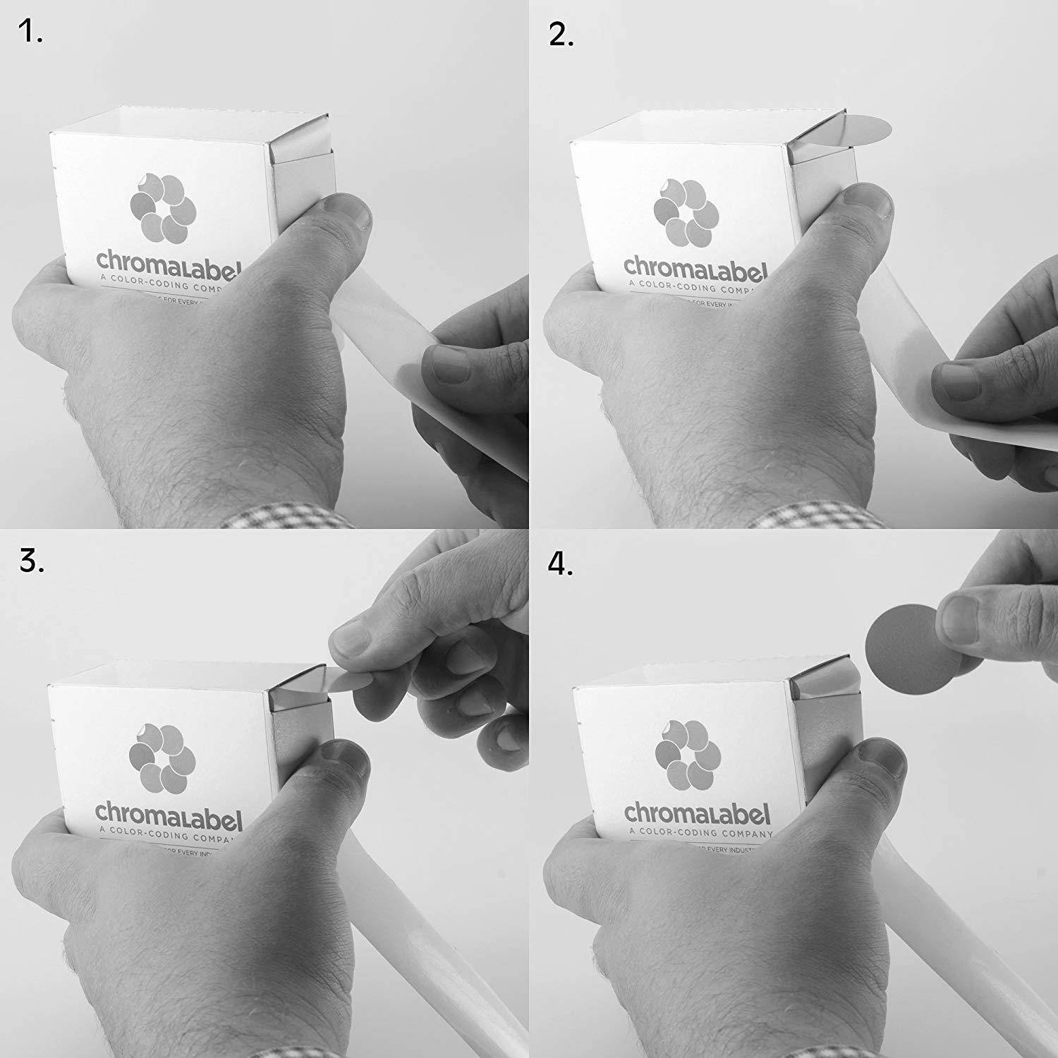 ChromaLabel 1-1/2 inch Color-Code Dot Labels | 500/Dispenser Box (Green)