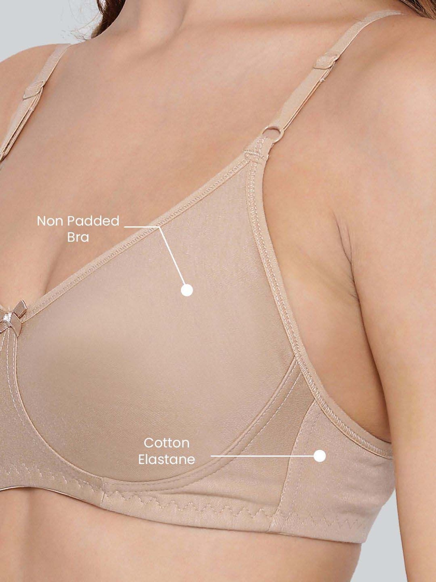 Lyra Tan Cotton T-Shirt Bra