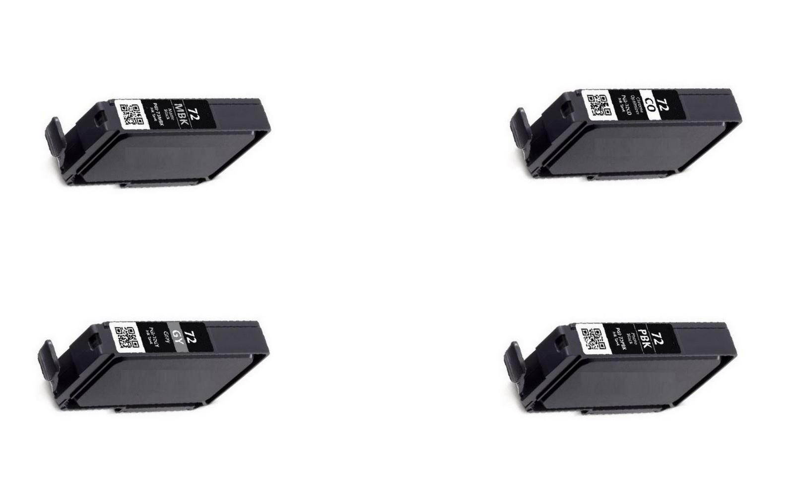 AIM Compatible Replacement - Canon Compatible PIXMA PRO 10 Inkjet Combo Pack (MBK/PBK/GY/CO) (PGI-72MBKPBKGYCO) - Generic