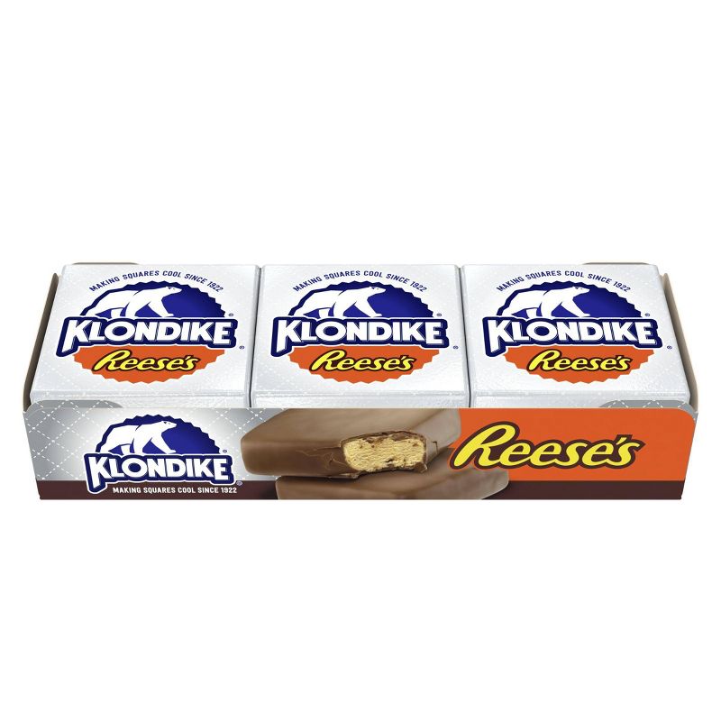 Klondike Reese's Peanut Butter Ice Cream Bars Dipped in Chocolately Coating - 6ct