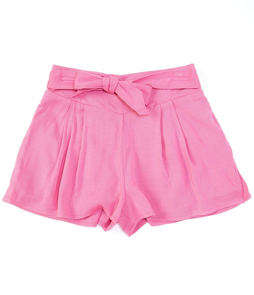 GB Girls Big Girls 7-16 Solid Tie Waist Shorts