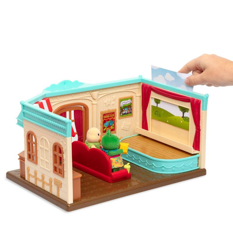 Li'l Woodzeez Honeysuckle Theatre Playset – 23pc Toy Movie Theatre