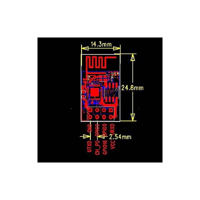 ESP01 Serial WiFi Wireless Transceiver Module with USB Converter Compatible with Arduino