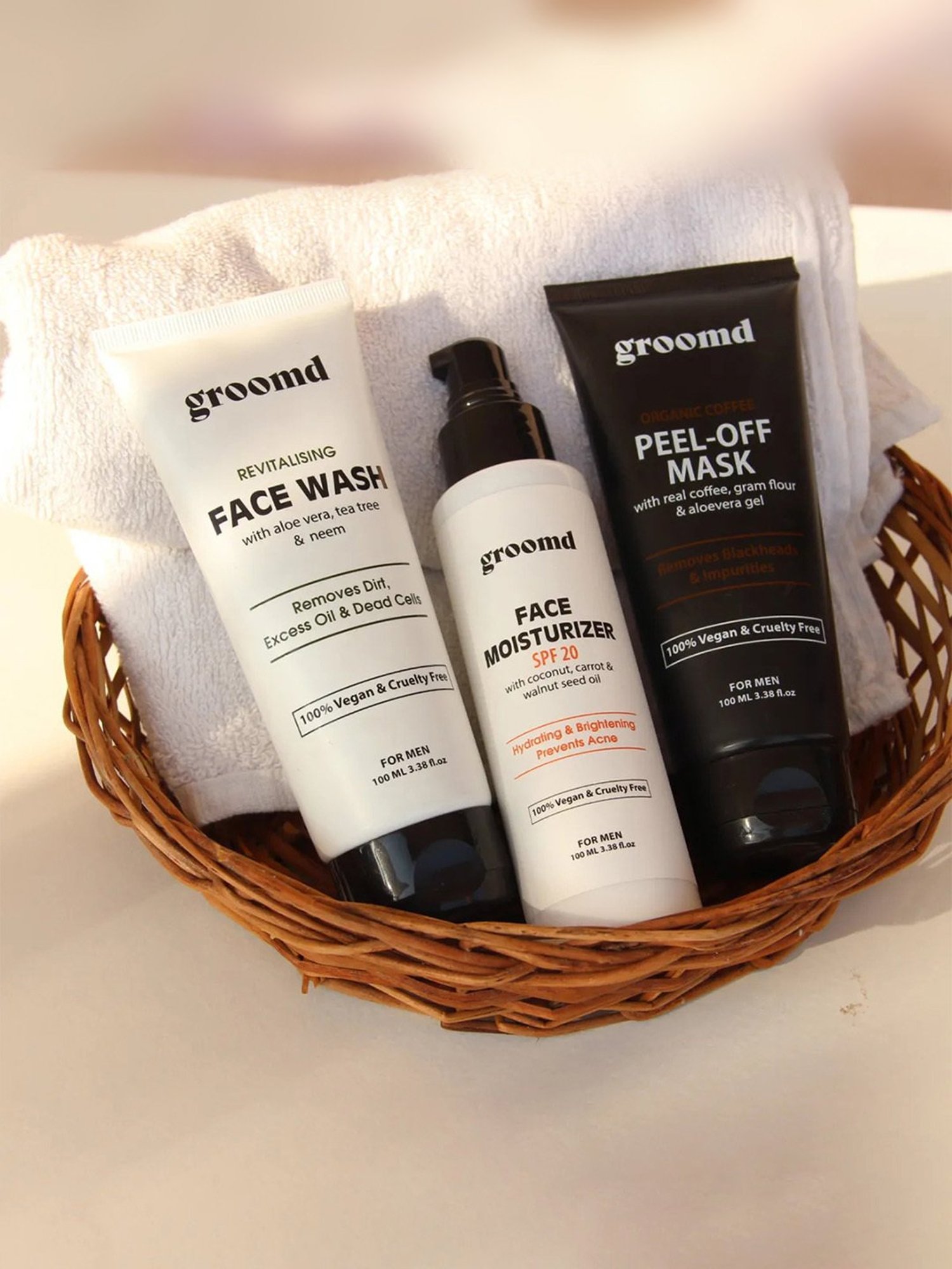 Ustraa Power Face Wash & Hair Growth Vitalizer Combo Set