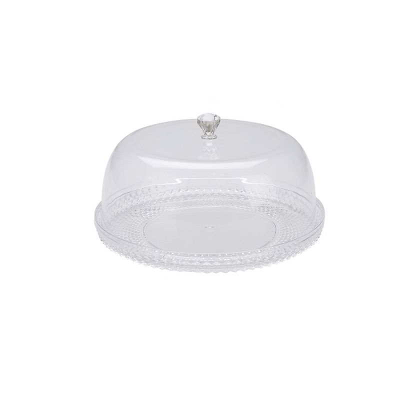 Mind Reader Clear Acrylic Cake Holder with Lid