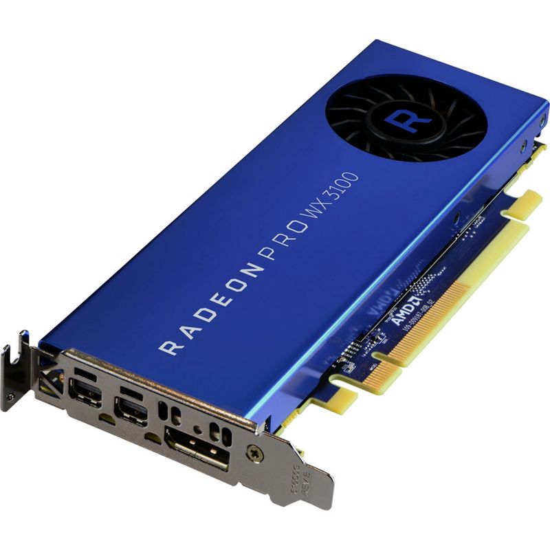 AMD Radeon Pro WX 3100 Graphic Card - 4 GB GDDR5 - 1.22 GHz Core - 128 bit Bus Width - DisplayPort