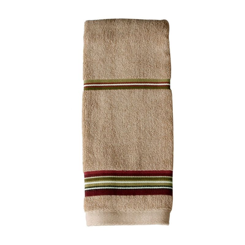 Saturday Knight Ltd Madison Stripe Colorful & Fresh Bath Hand Towel - 16x26" Red