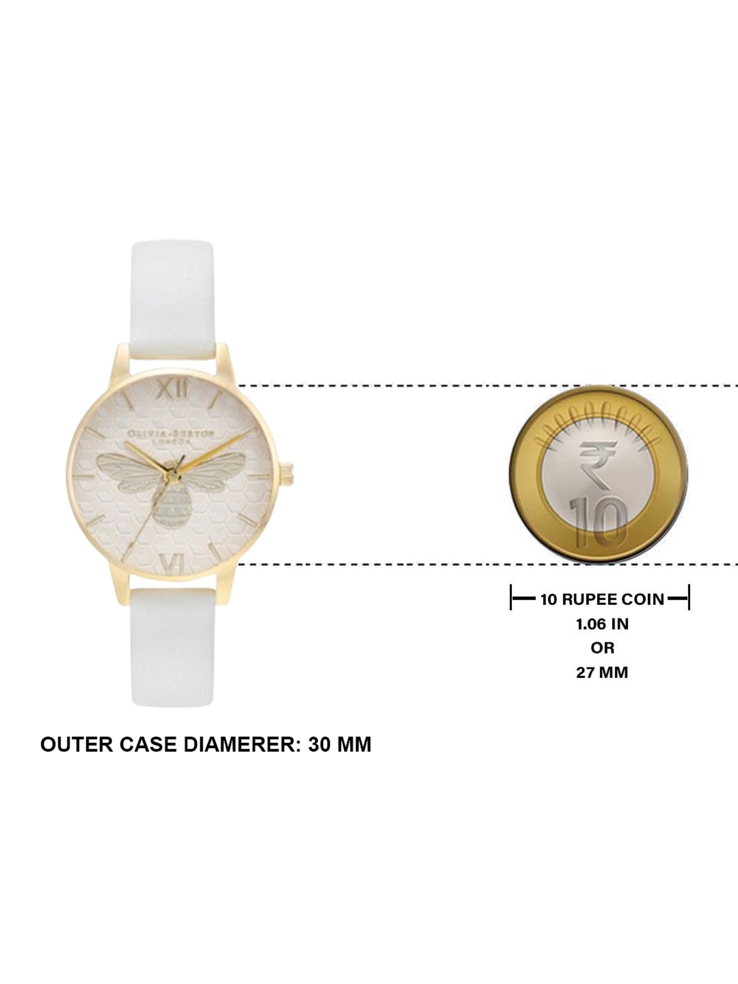 Olivia Burton OB16FB24 Honey Bee Analog Watch for Women