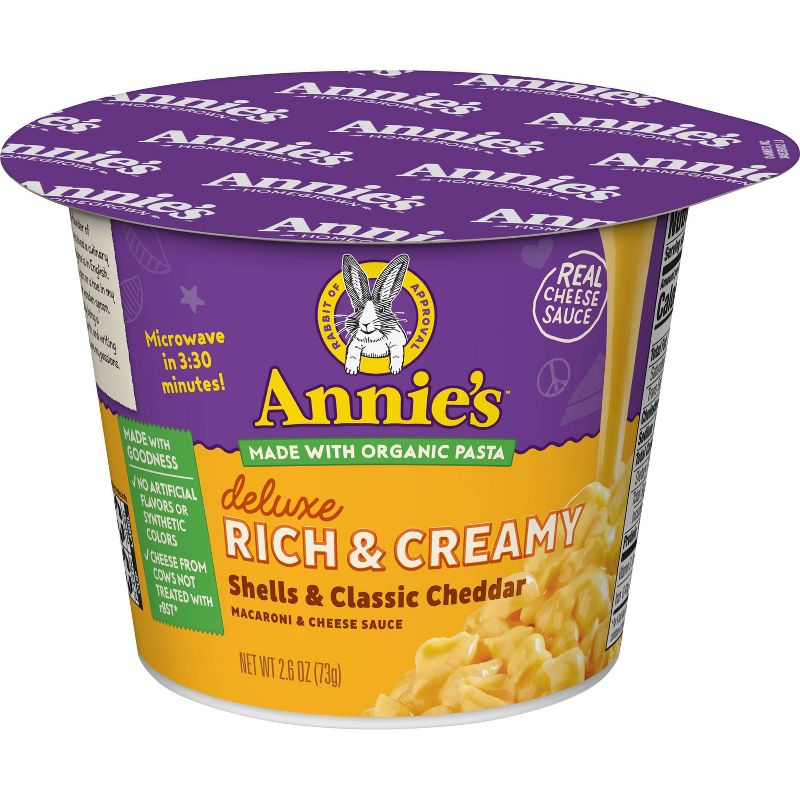 Annie's Classic Deluxe Microwavable Mac & Cheese Cup - 2.6oz