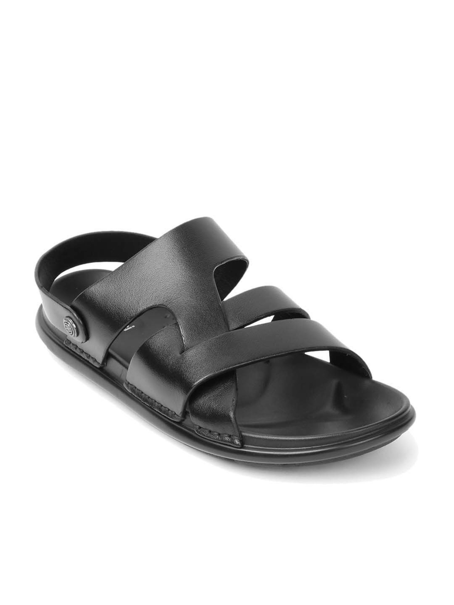 Gabicci Men's Romeo G Core Black Back Strap Sandals