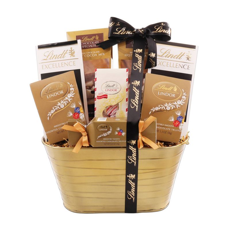 Lindt Holiday Chocolate Sampler Gift Basket - 2lb