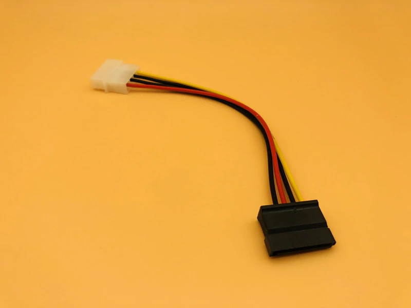 5PCS IDE to Serial ATA SATA HDD Hard Drive Power Adapter Cable Cord 15Pin SATA to 4Pin IDE Power SATA Power Cable for BTC Mining