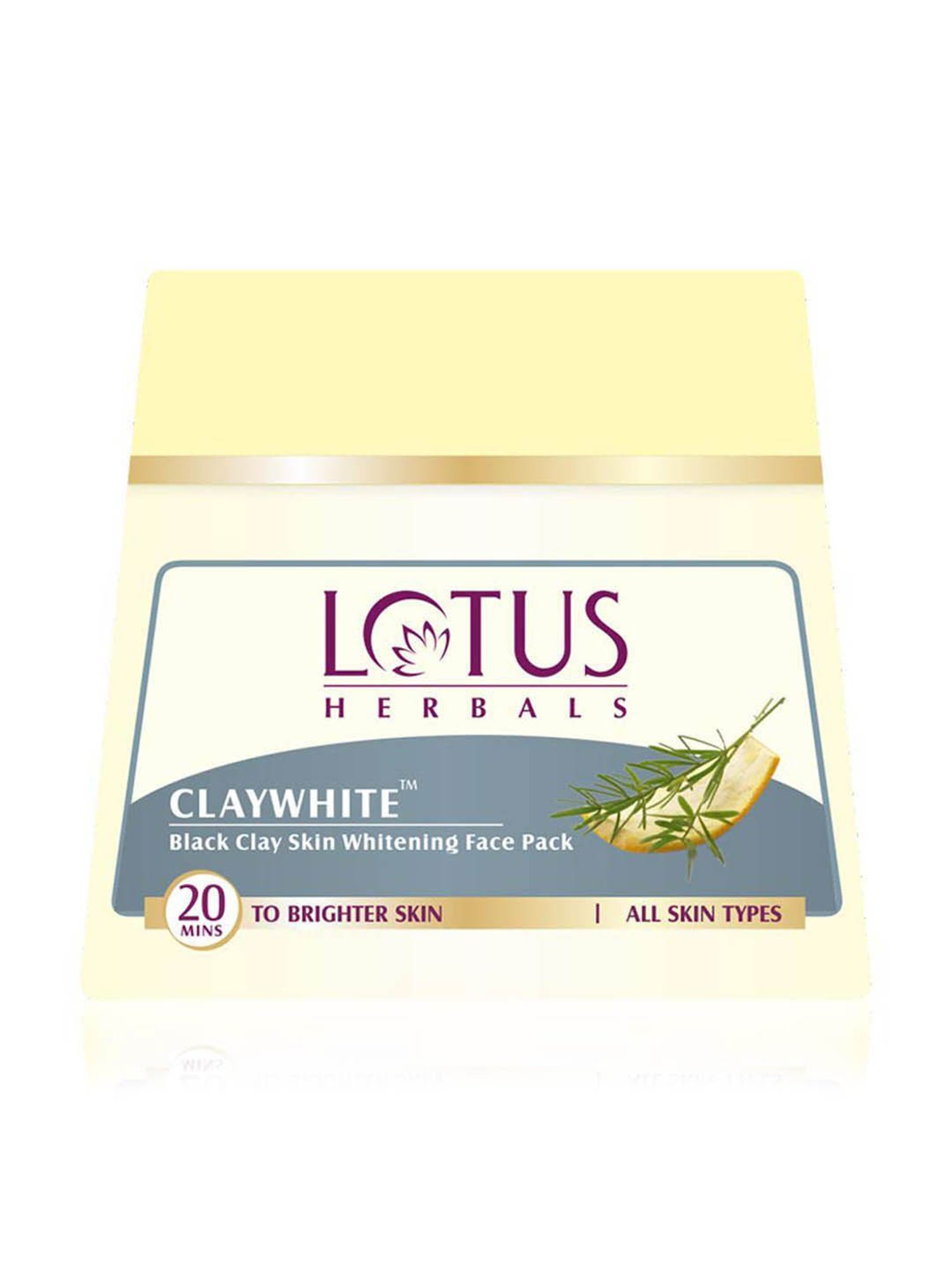 Lotus Herbals Claywhite Black Clay Skin Whitening Face Pack - 350 gm