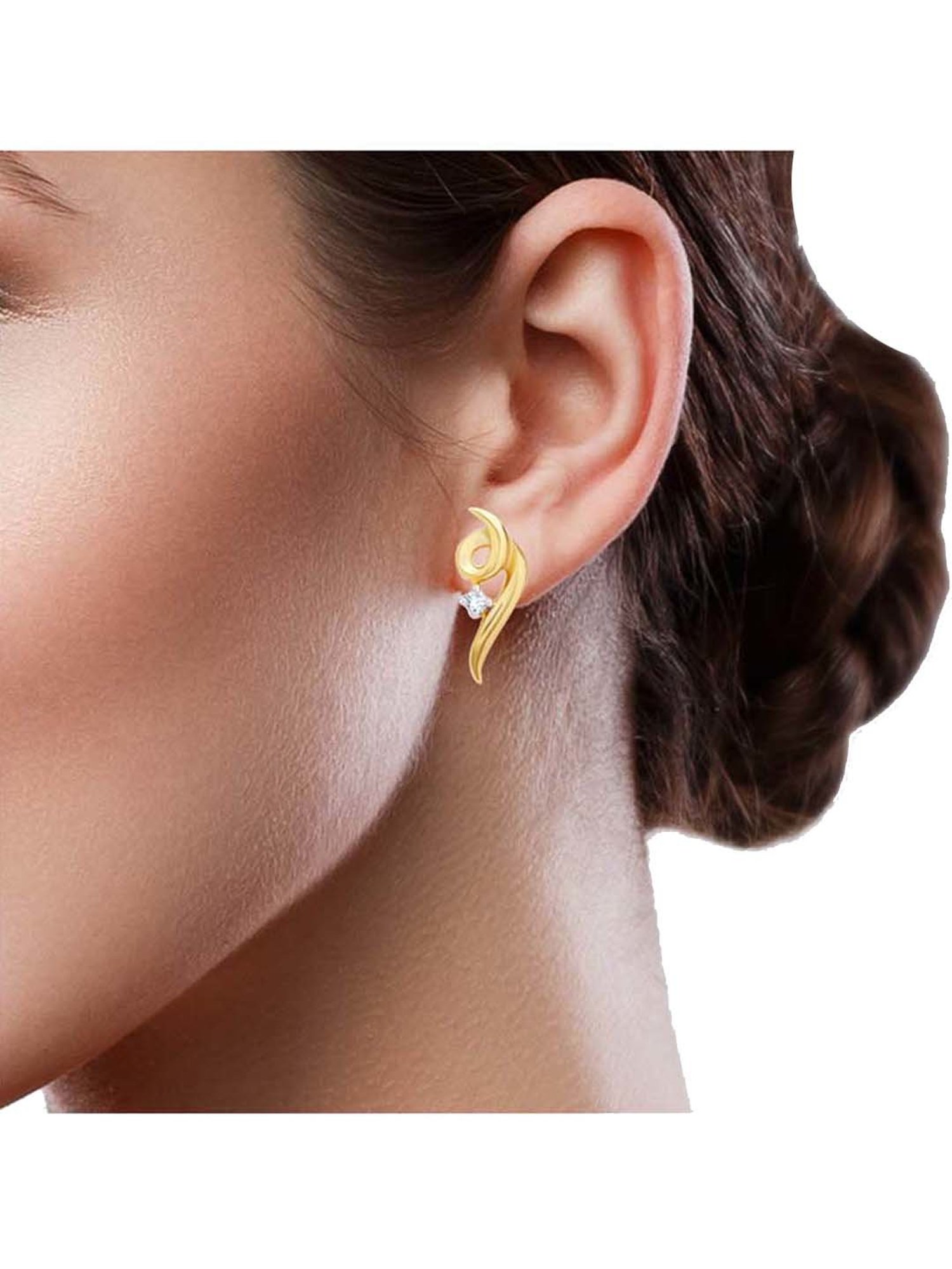 Waman Hari Pethe Jewellers 18k Gold & Diamond Earrings for Women