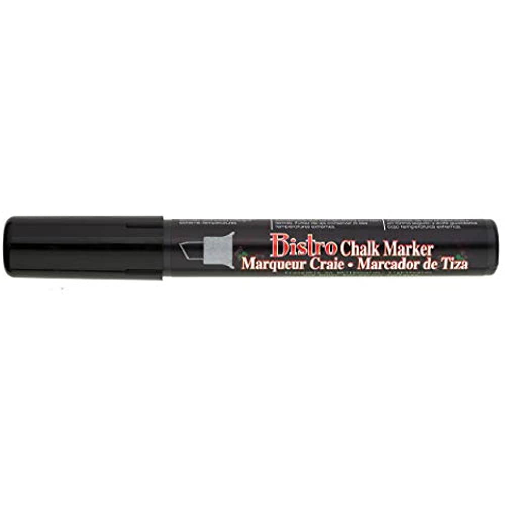 UCHIDA 483-C-1 Chisel Tip Bistro Chalk Marker, Black