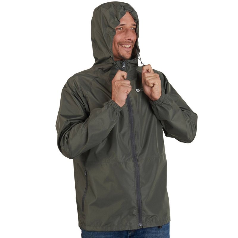 Sierra Designs Adult Packable Rain Jacket Gray - M/L