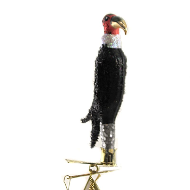 Morawski 4.25" Vulture Clip On Ornament Halloween Bird  -  Tree Ornaments