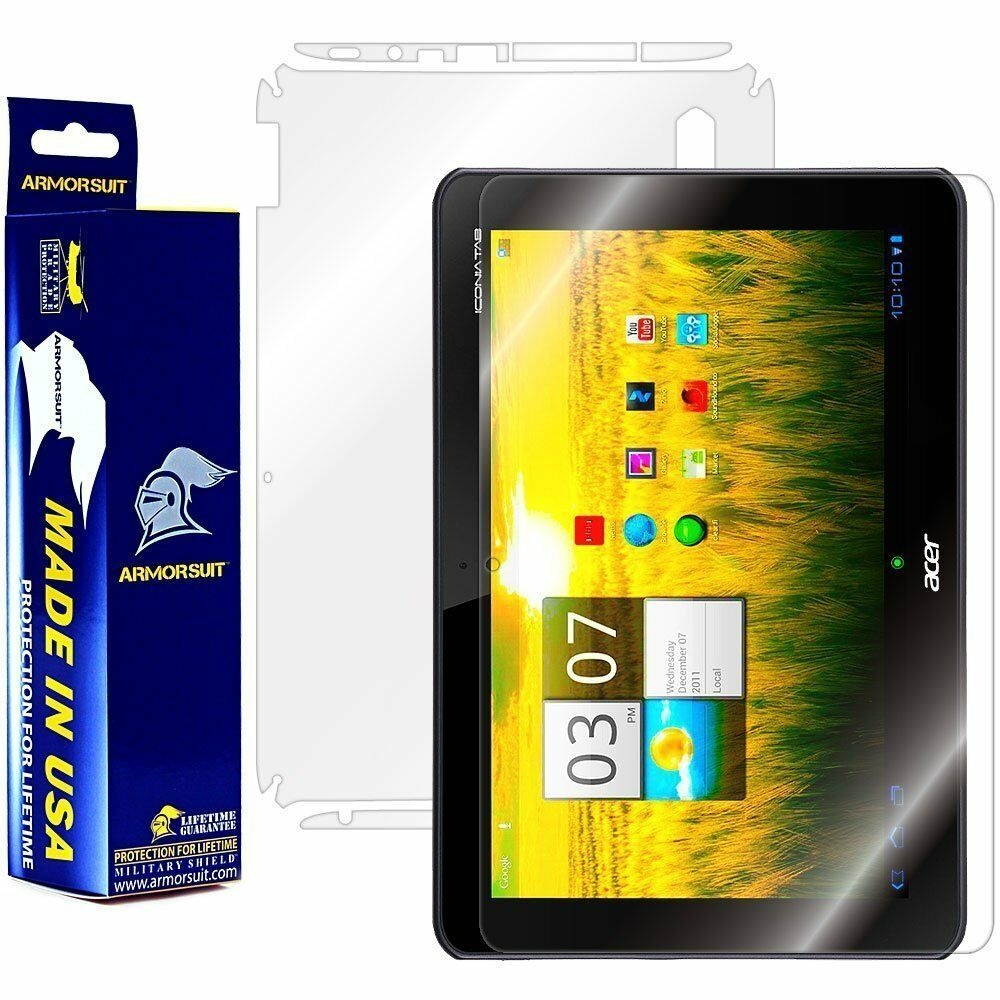 ArmorSuit MilitaryShield Acer Iconia Tab A200 Screen Protector + Full Body Skin