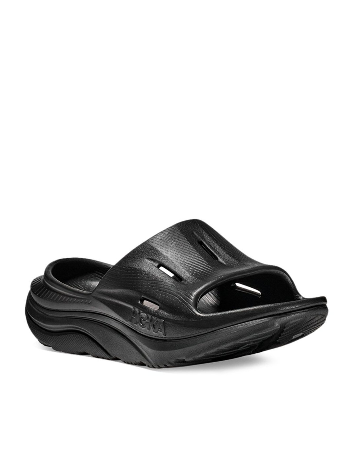 Hoka Men's U ORA RECOVERY SLIDE 3 Black Slides