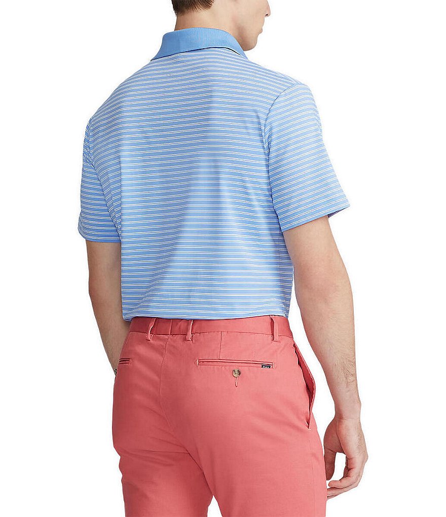 Polo Ralph Lauren Classic-Fit Airflow Jersey Performance Stretch Short-Sleeve Recycled Materials Polo Shirt