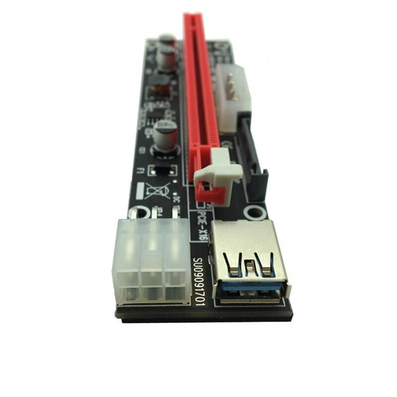 USB 3.0 Extender Flexible Cable PCIE PCI E PCI Express 1X to 16X Riser Card SATA 4Pin 6Pin Power for Bitcoin BTC Miner Mining