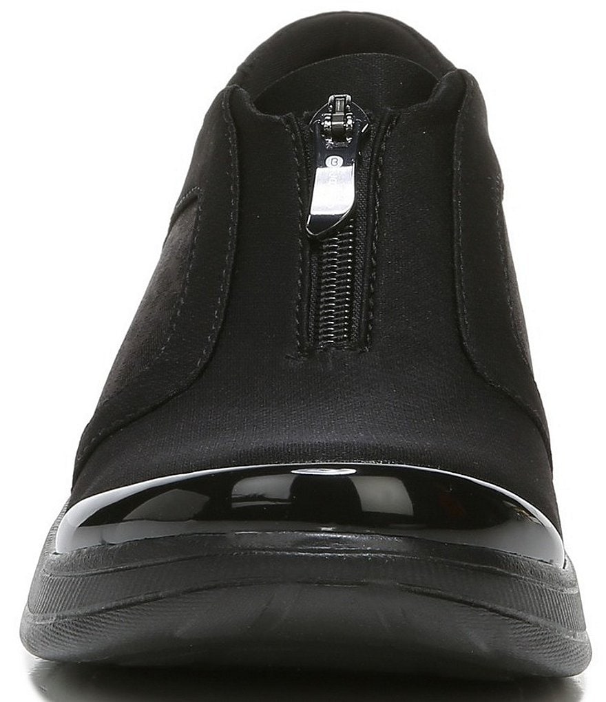 Bzees Florence Front Zip Slip-On Leopard Print Washable Sneakers