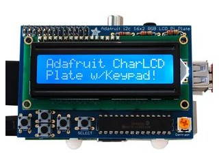 ADAFRUIT INDUSTRIES 1115 BLUE & WHITE 16X2 LCD + KEYPAD KIT, RASPBERRY PI