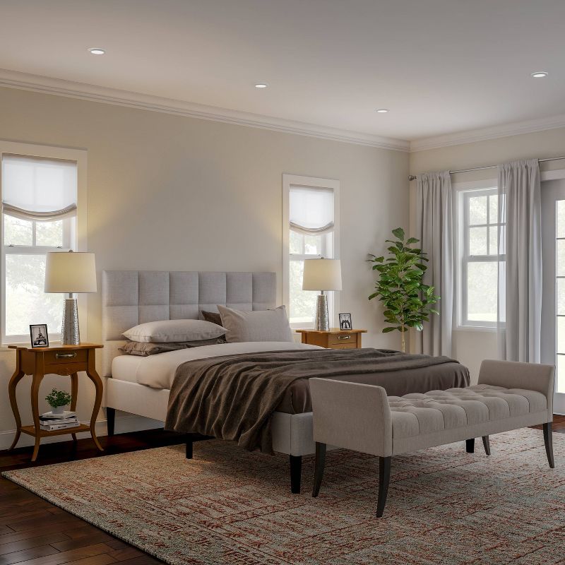 Table Lamps-Set of 2 Hammered Flared Drum Lights (Includes LED Light Bulb)