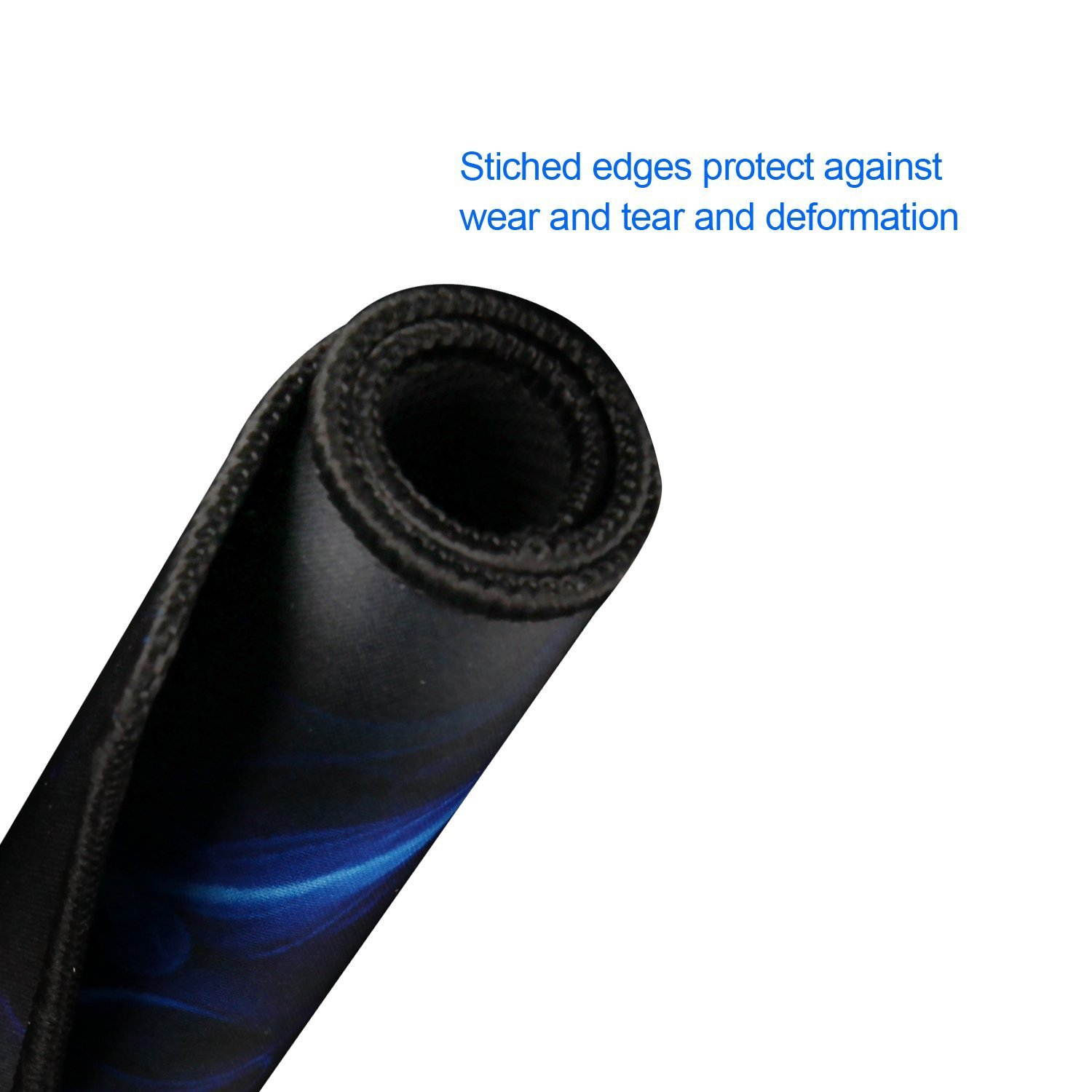 ANIVIA G30 PC Professional Gaming Mouse Pad/Mat with Stitched Edges 3mm Thick Non-Slip Waterproof Rubber Base for Mouse (Black) Size:11.81"x9.84"x0.12"