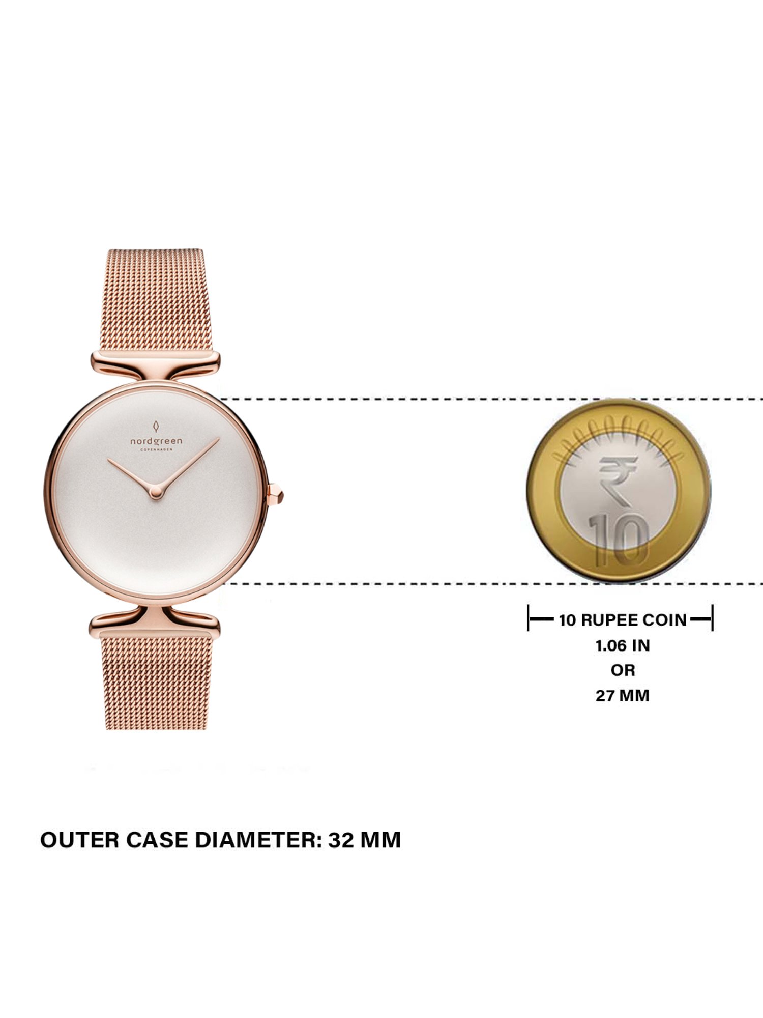 Nordgreen UN32RGMEROXX Unika Analog Watch for Women